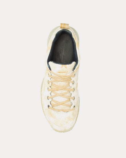 Merrell 1TRL MQM Ace Tec Leather Garment Dye Gold Low Top Sneakers - 2