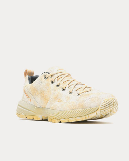 Merrell 1TRL MQM Ace Tec Leather Garment Dye Gold Low Top Sneakers - 3