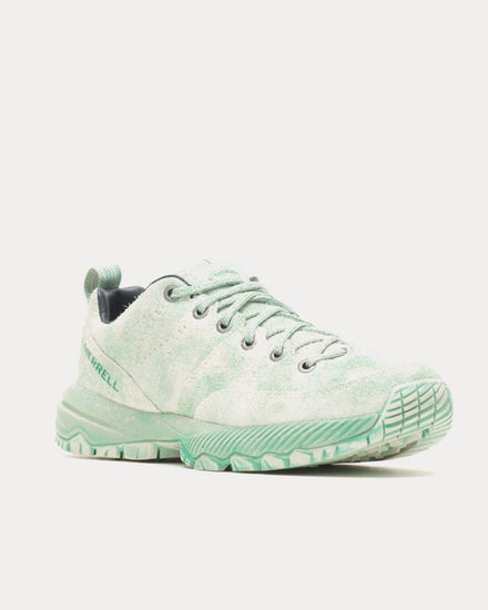 Merrell 1TRL MQM Ace Tec Leather Garment Dye Jade Low Top Sneakers - 3
