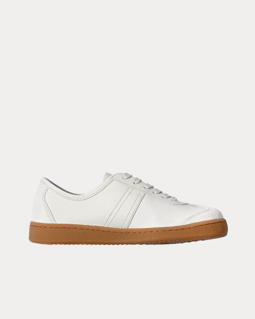 MHL by Margaret Howell Army Trainer Nubuck White Low Top Sneakers