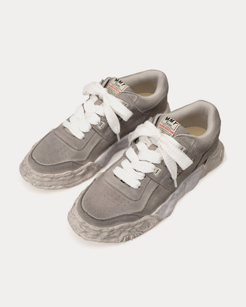 Parker OG Sole Brushed Suede White Low Top Sneakers