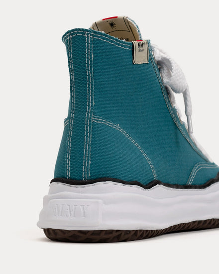 Mihara Yasuhiro Peterson OG Sole Canvas Blue / White High Top Sneakers - 2
