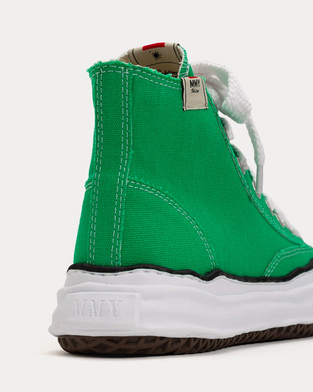 Mihara Yasuhiro Peterson OG Sole Canvas Green / White High Top Sneakers - 2