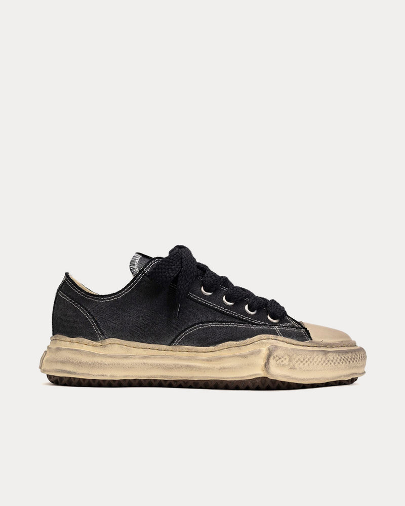 Mihara Yasuhiro Peterson OG Sole Canvas Black / White Low Top Sneakers - 1