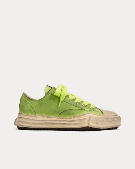 Mihara Yasuhiro Peterson OG Sole Canvas Green / White Low Top Sneakers - 1