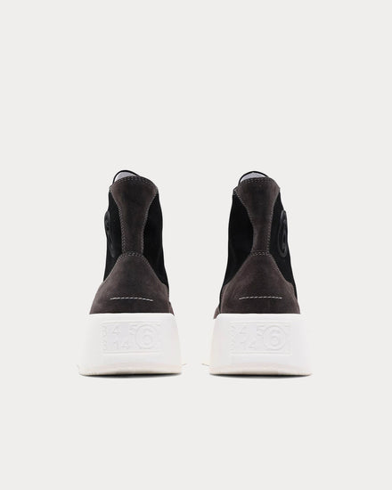 Maison Margiela MM6 Platform Black High Top Sneakers - 3
