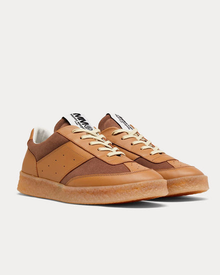 Maison Margiela MM6 Court Brown Low Top Sneakers - 2