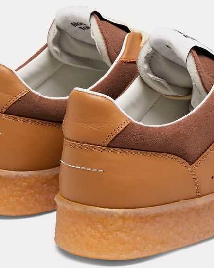 Maison Margiela MM6 Court Brown Low Top Sneakers - 4