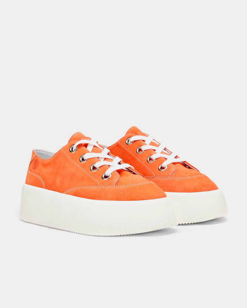 Maison Margiela MM6 Flatform Orange Low Top Sneakers - 2