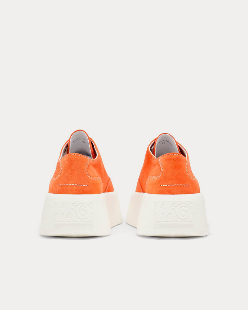 Maison Margiela MM6 Flatform Orange Low Top Sneakers - 3