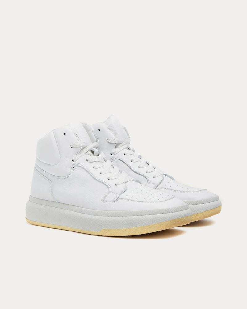スニーカー MM6 MAISON MARGIELA Men Sneakers SH1WS0003 WHITE MM6 Maison Margiela Men's Basketball White High Top Sneakers