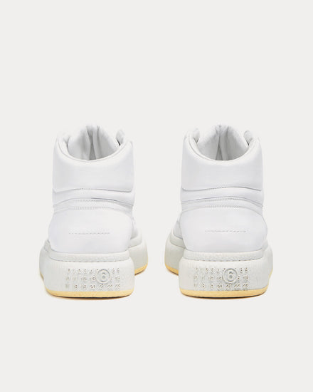 MM6 Maison Margiela Basketball White High Top Sneakers - 3