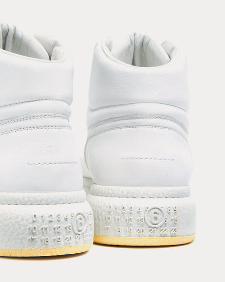 MM6 Maison Margiela Basketball White High Top Sneakers - 4
