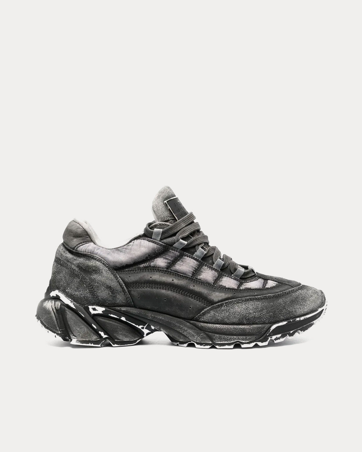 MM6 Maison Margiela Men's Vintage Distressed-Effect Grey Low Top