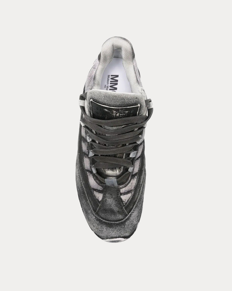 MM6 Maison Margiela Men's Vintage Distressed-Effect Grey Low MM6 Maison Margiela Men's Vintage Distressed-Effect Grey Low