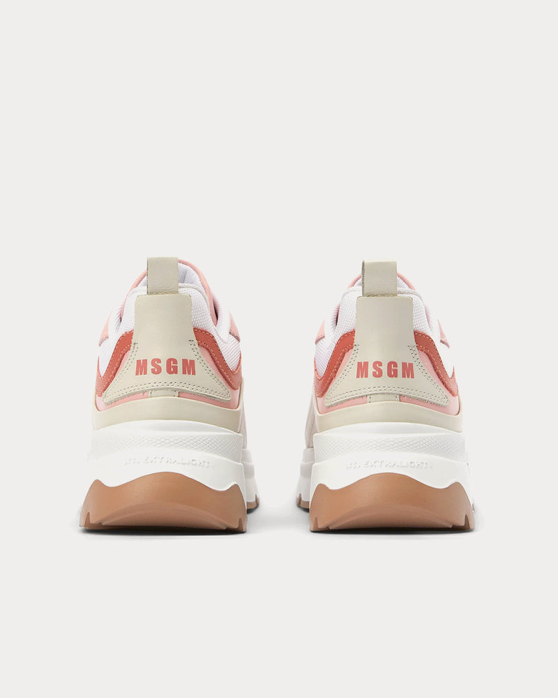 MSGM Pink Low Top Sneakers - 3
