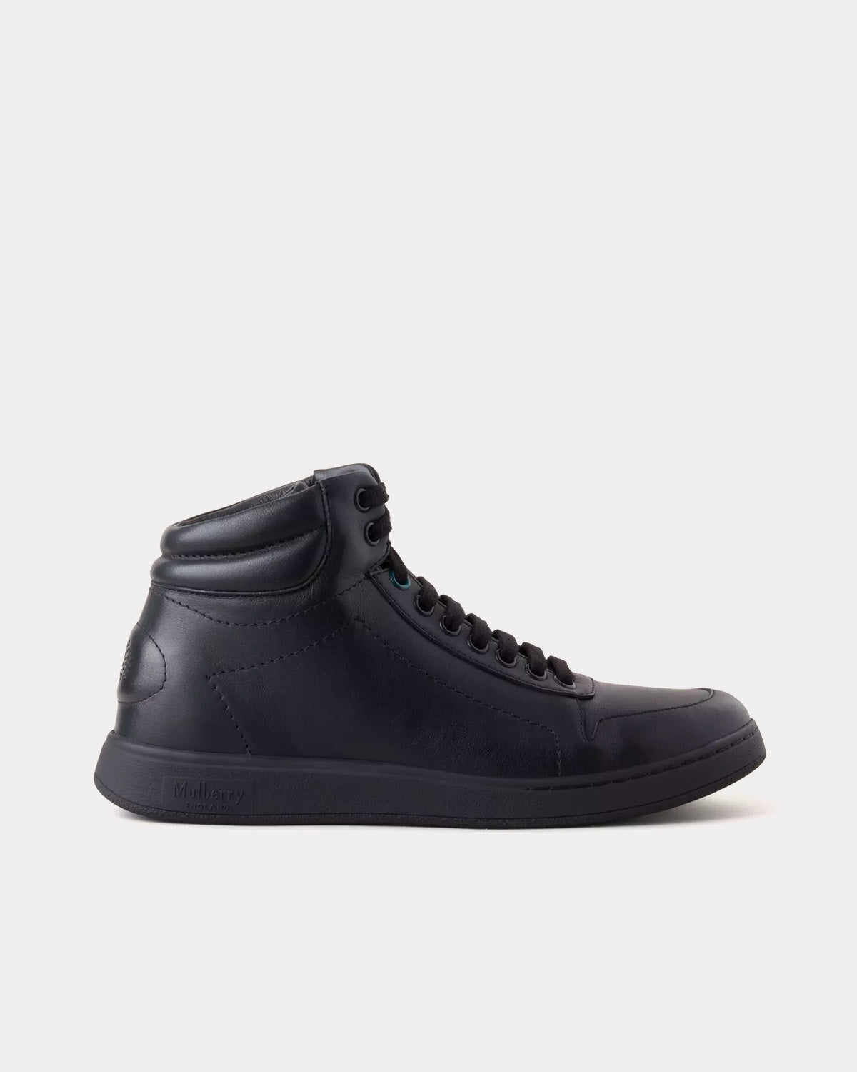 Mulberry - Leather Black High Top Sneakers
