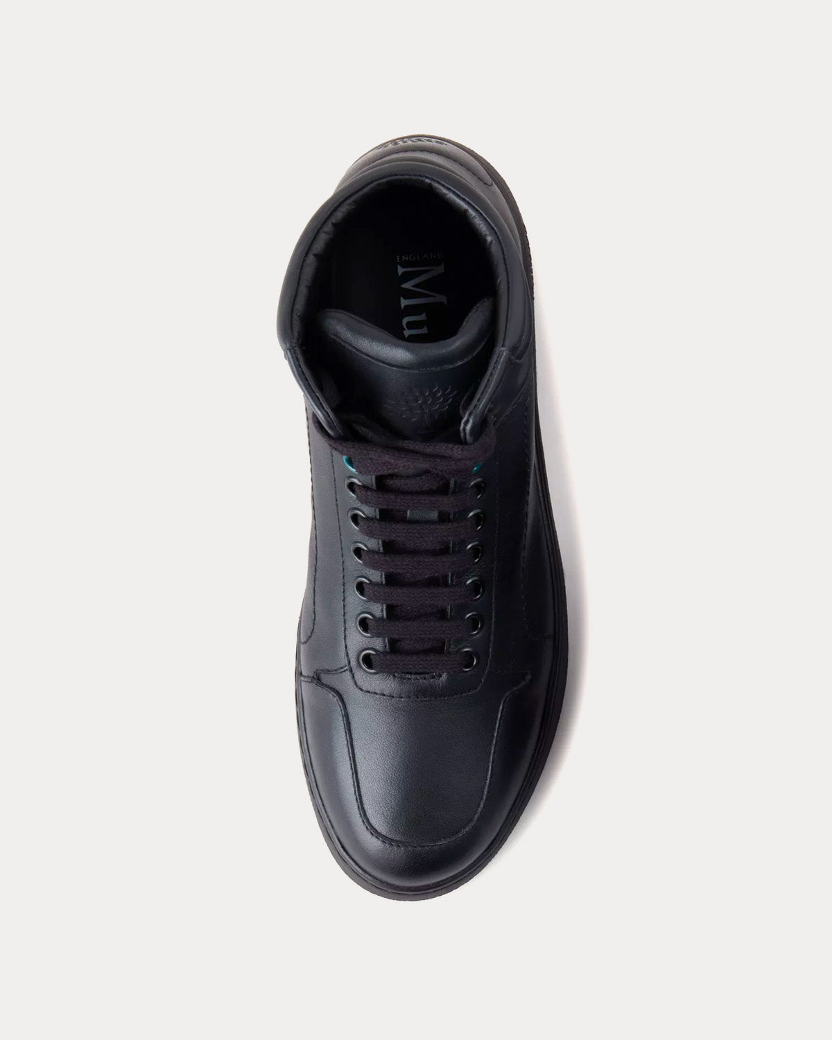Mulberry - Leather Black High Top Sneakers