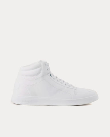Mulberry Leather White High Top Sneakers