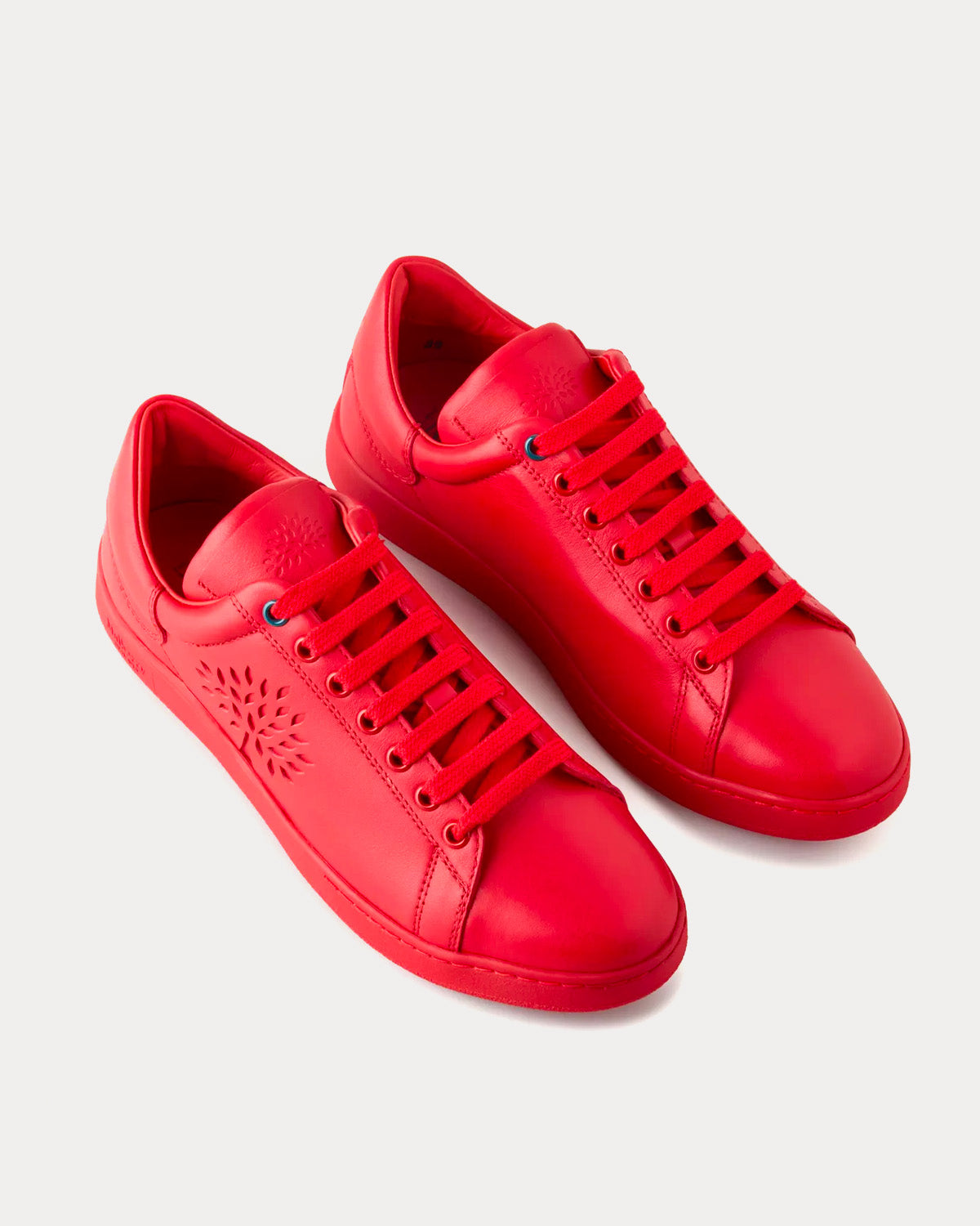 Mulberry - Tree Tennis Leather Lancaster Red Low Top Sneakers