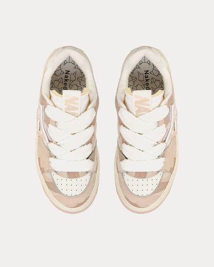 Naked Wolfe City Camo Beige Low Top Sneakers - 2