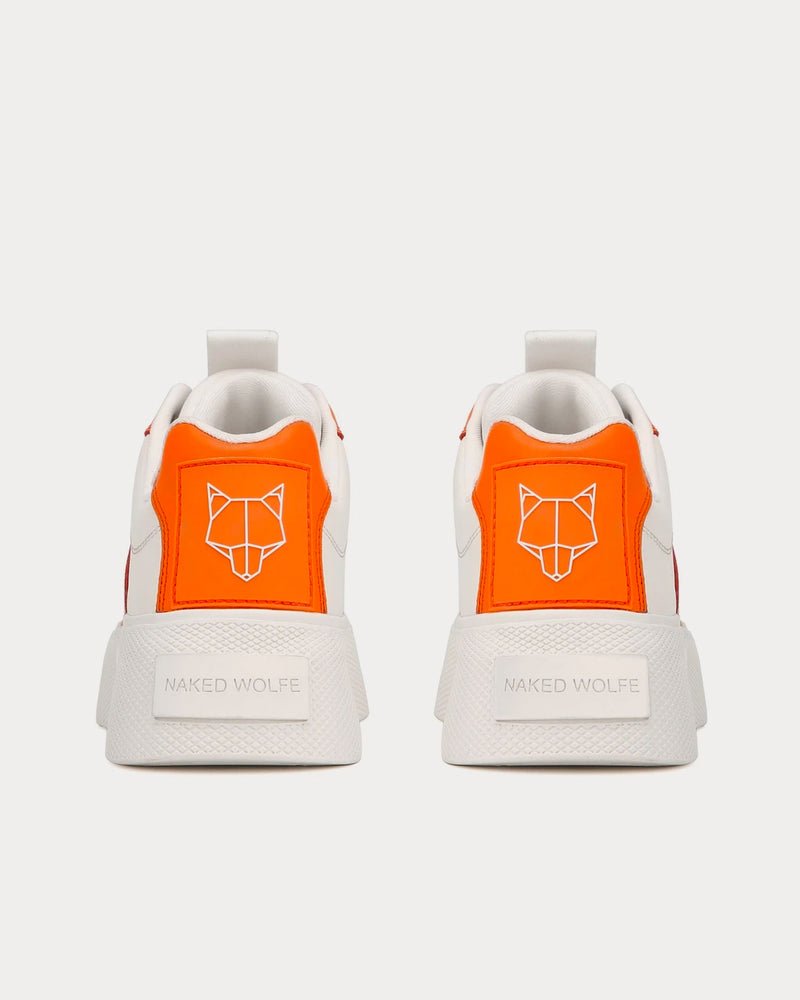Naked Wolfe Pixie Orange Low Top Sneakers - 4