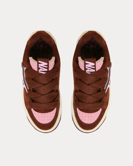 Naked Wolfe City Brown / Pink Low Top Sneakers - 2