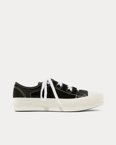Needles Asymmetric Ghillie Black Low Top Sneakers