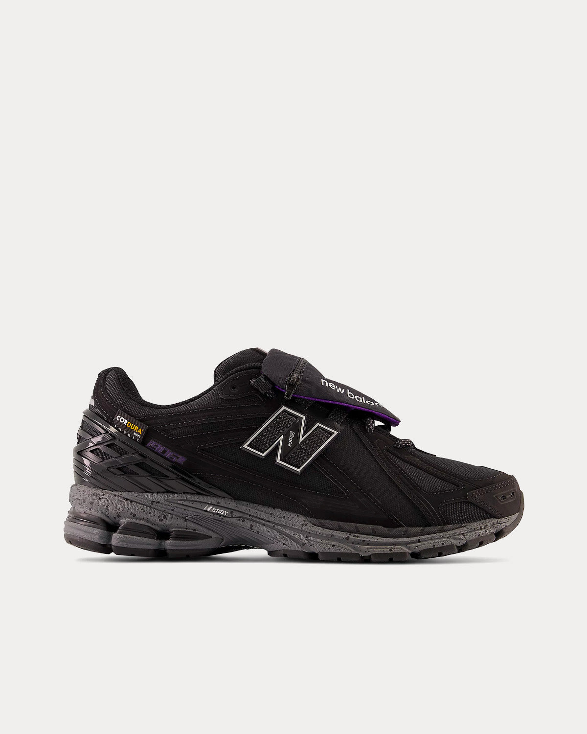 New Balance 1906R Black with Prism Purple and Castlerock Low Top