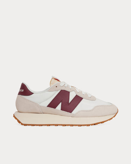 New Balance 237 Moonbeam / Classic Burgundy Low Top Sneakers - 1