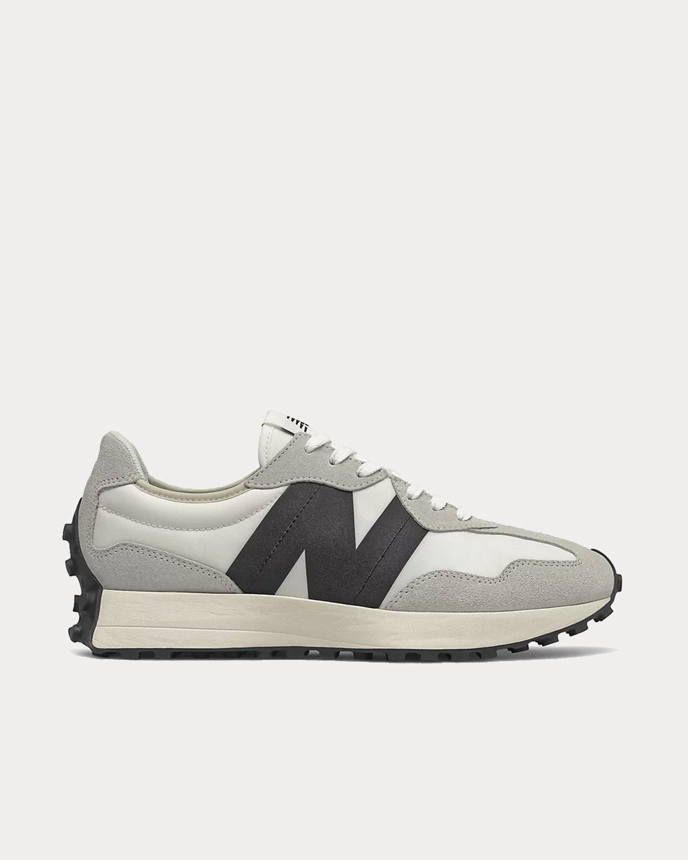 New Balance - 327 Sea Salt With Black Low Top Sneakers