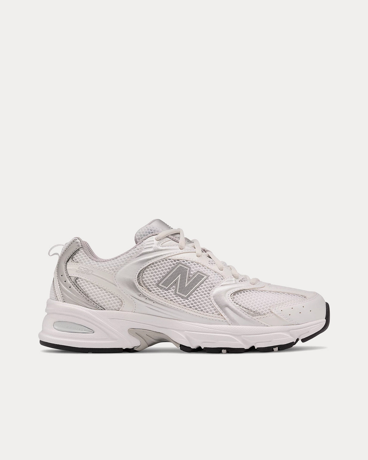 New Balance 530 Nb White / Silver Metallic Low Top Sneakers - Sneak in ...