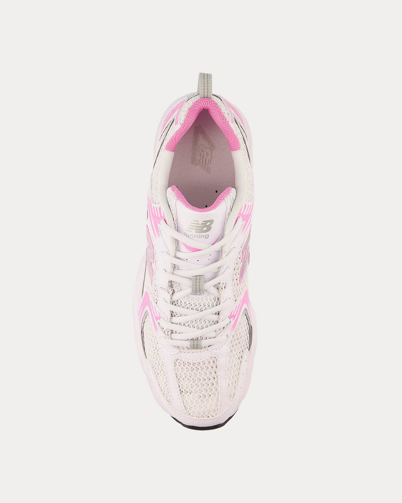 New Balance 530 White / Raspberry / Brighton Grey Low Top Sneakers - 2