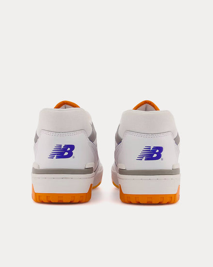 New Balance 550 White / Vibrant Orange Low Top Sneakers - 3
