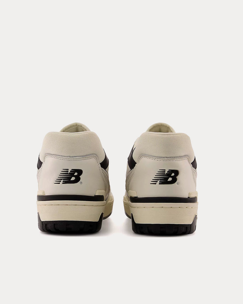 New Balance 550 Sea Salt with Black Low Top Sneakers - 4