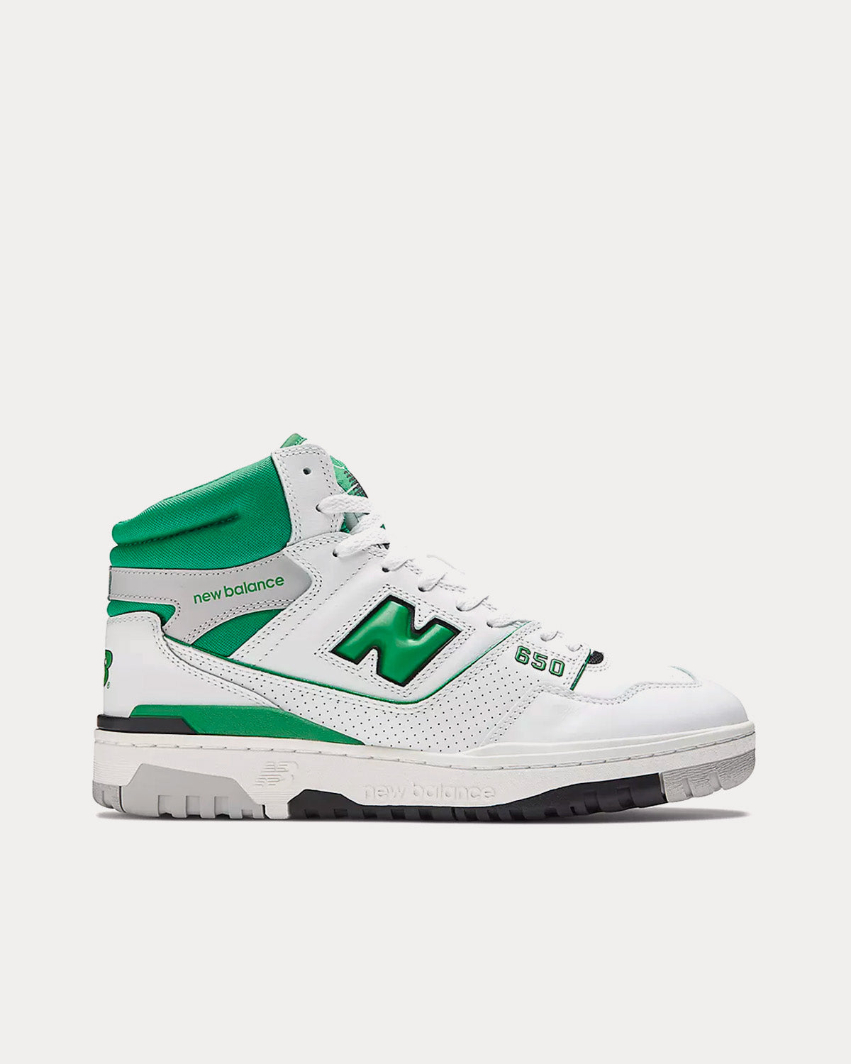 New Balance Men's 650 White Green High Top Sneakers Trainers