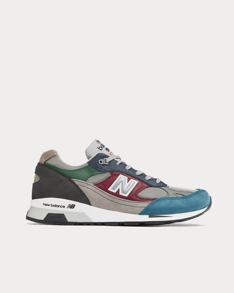 New Balance Made in UK 991.5  Grey with Blue Low Top Sneakers - 1