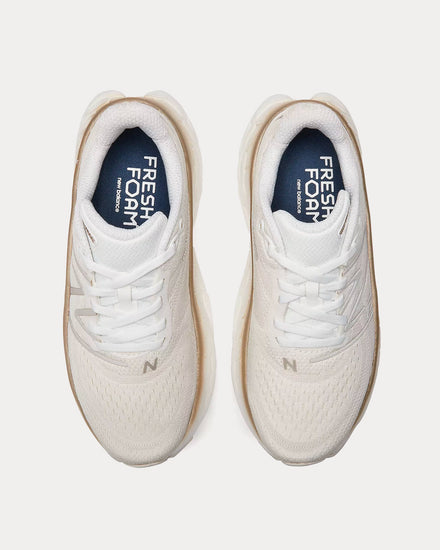 New Balance Fresh Foam X More v4 White with Gold metallic and Moonbeam Running Shoes - 2