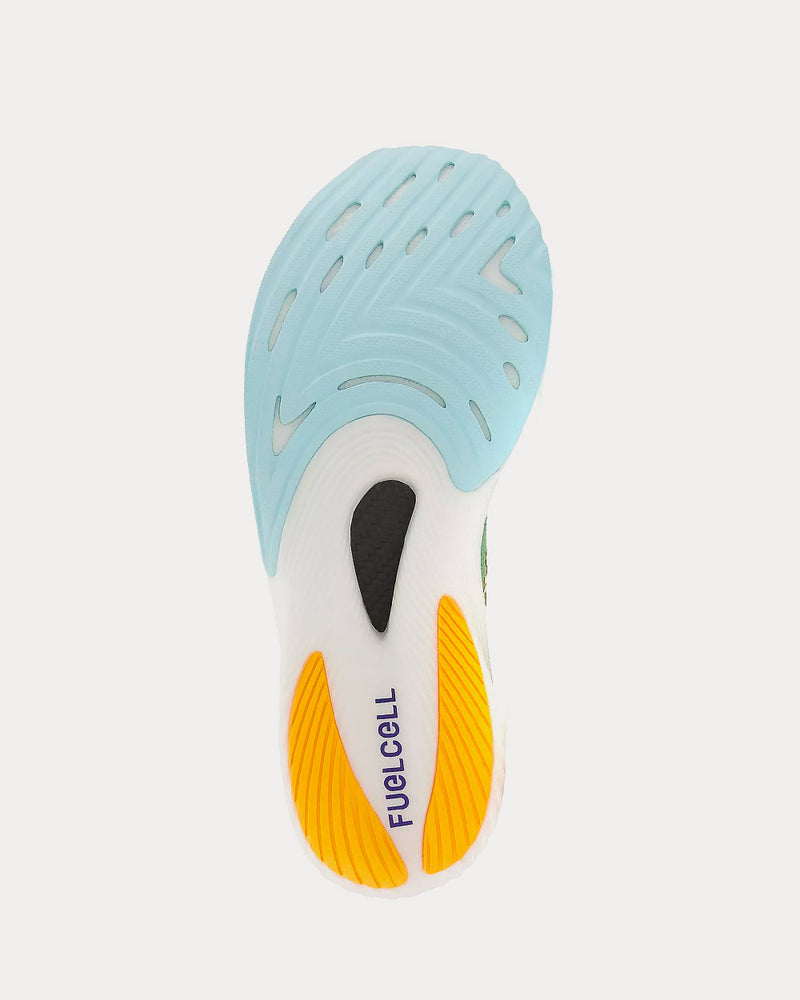 New Balance FuelCell RC Elite v2  Vibrant Spring Glo with White & Victory Blue Running Shoes - 3