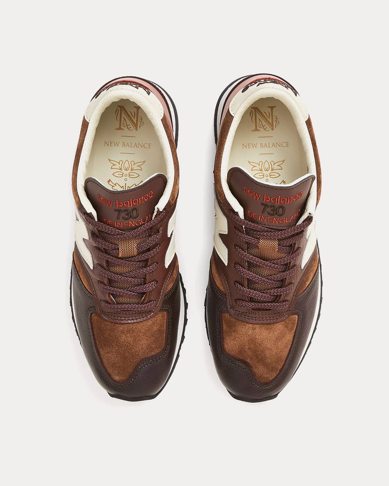 スニーカー New Balance 730 Made in UK French Roast New Balance Men's MADE in UK 730 French Roast with Feather