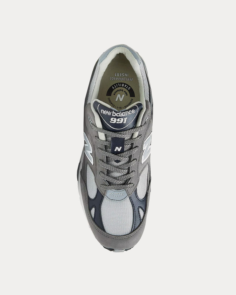 New Balance MADE in UK 991 Castle Rock / Navy / White Low Top Sneakers - 2