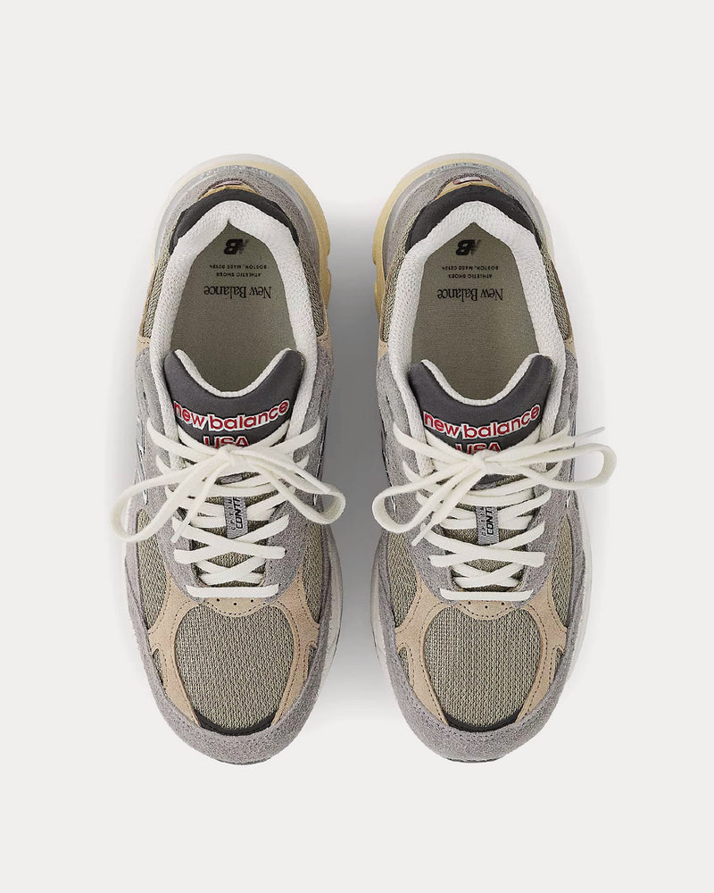 New Balance MADE in USA 990v3 Marblehead with Incense Low Top Sneakers - 2
