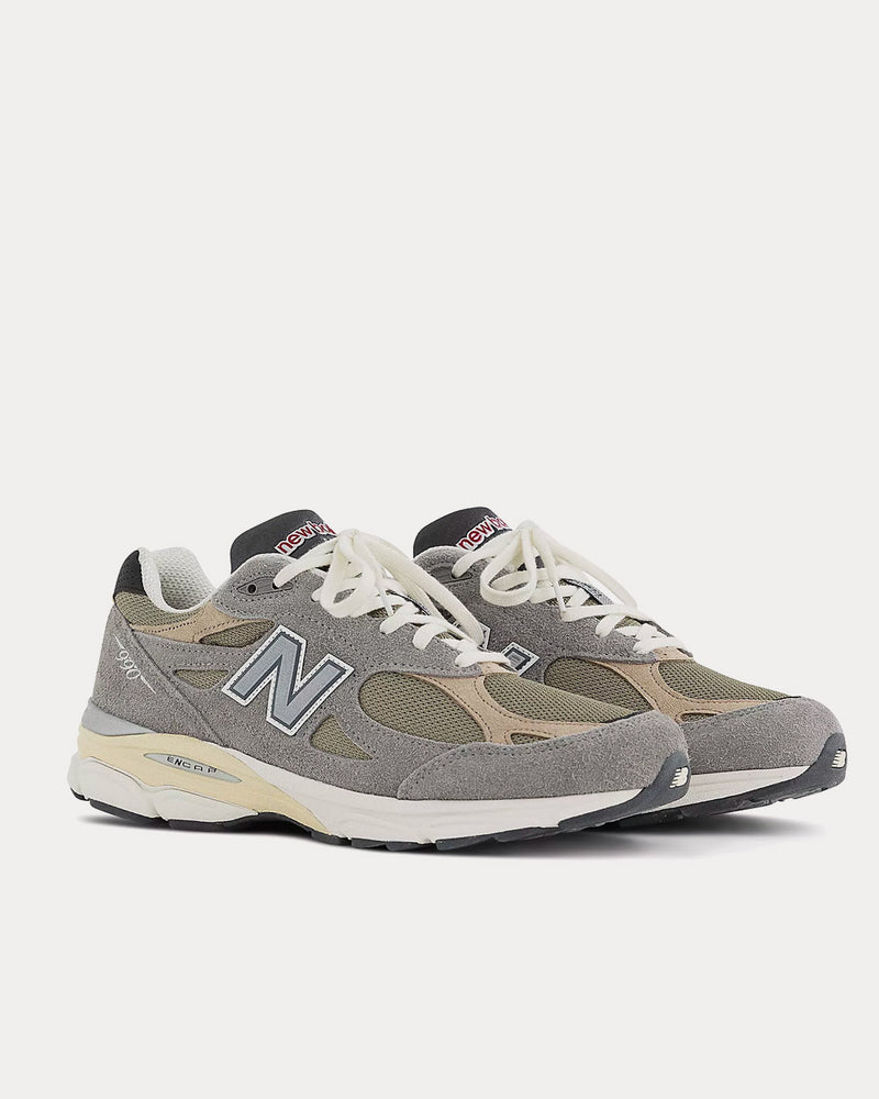 New Balance MADE in USA 990v3 Marblehead with Incense Low Top Sneakers - 3