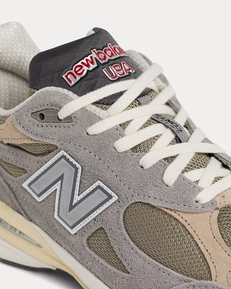 New Balance MADE in USA 990v3 Marblehead with Incense Low Top Sneakers - 6