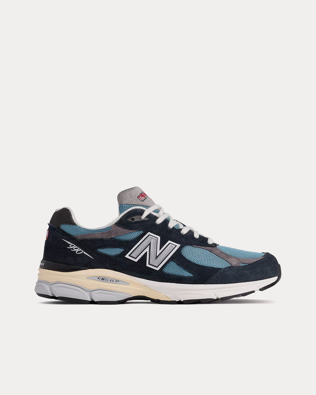 New Balance Unisex MADE In USA 990v3 NB Navy with Spring Tide Low