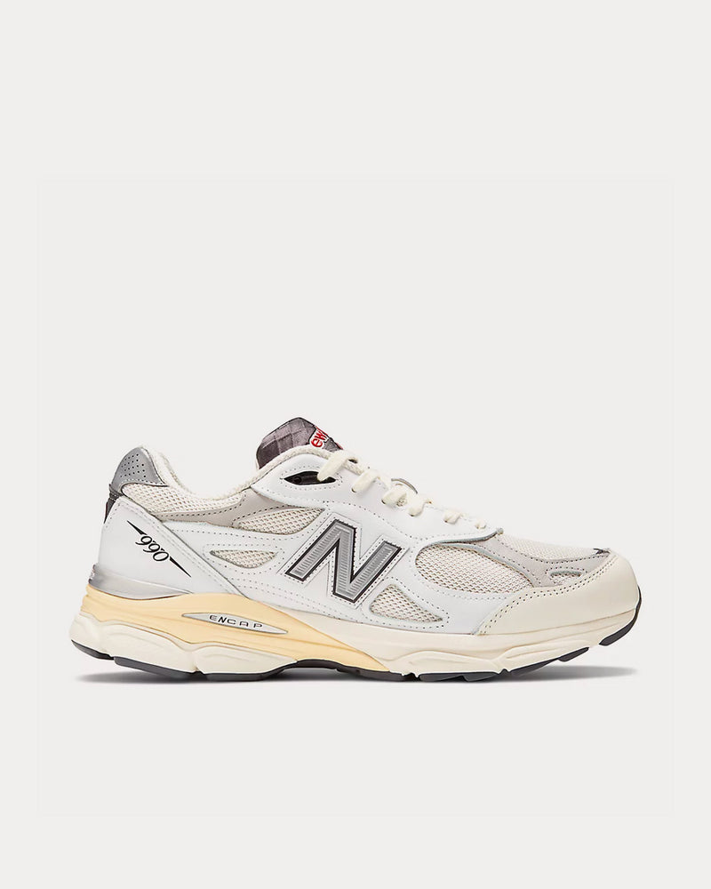 Buy New Balance Men s MADE in USA 990v3 Sea Salt with Rain Cloud Low Top Sneakers Trainers