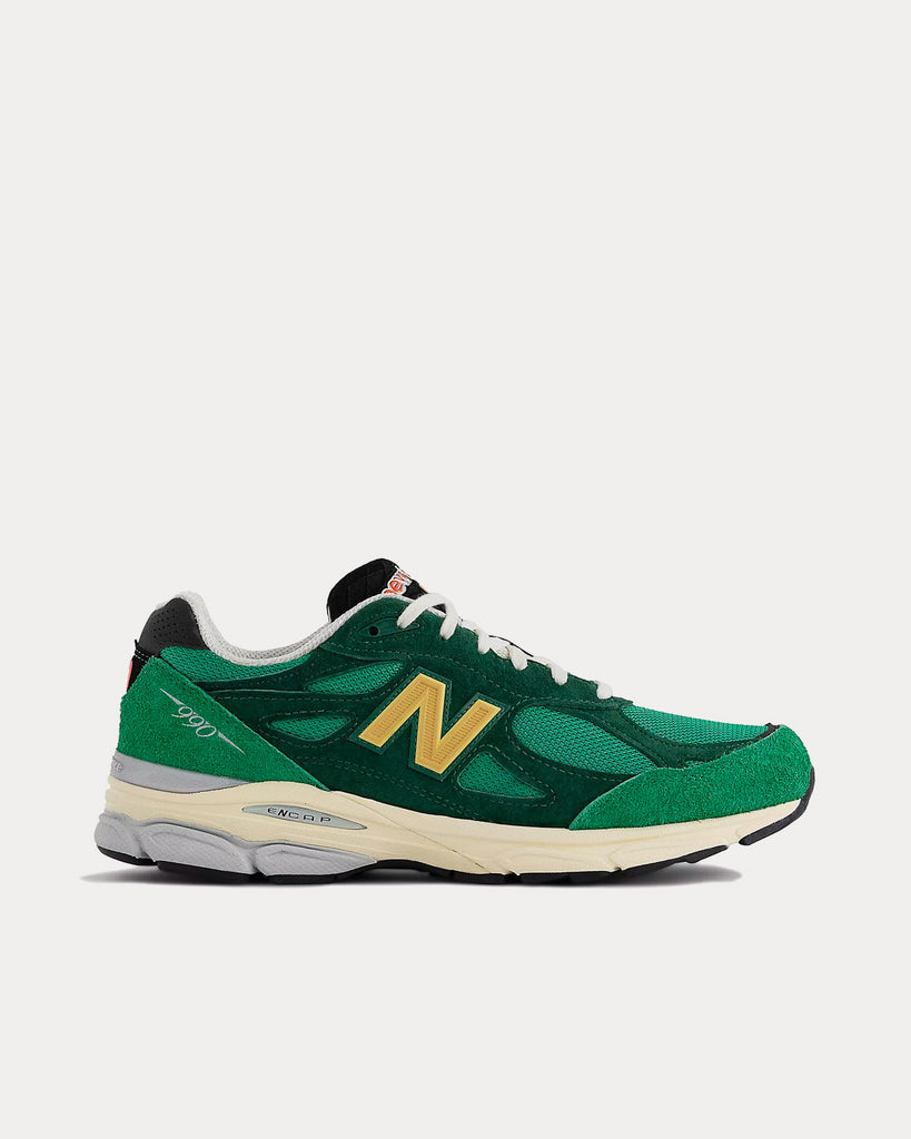 New Balance MADE in USA 990v3 Green Gold Low Top Sneakers