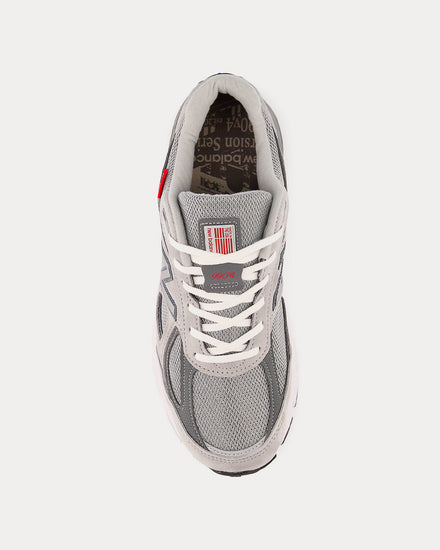 New Balance Made in US 990v4 Grey Low Top Sneakers - 2