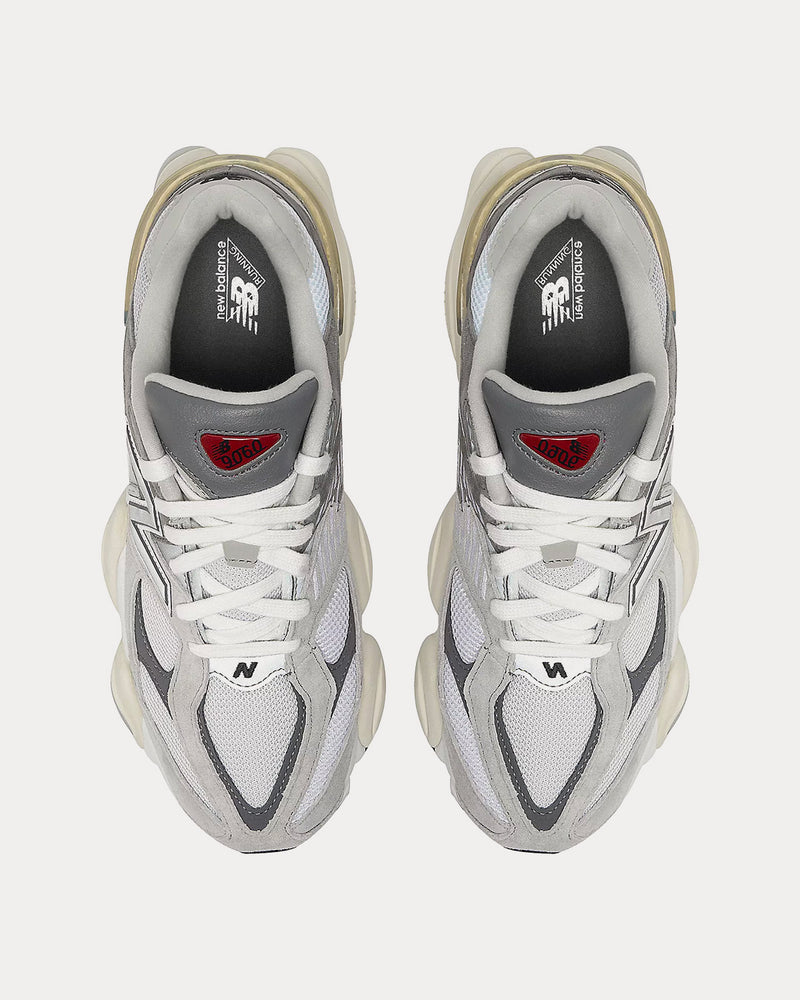 New Balance 9060 Rain Cloud with Castlerock & White Low Top Sneakers - 2