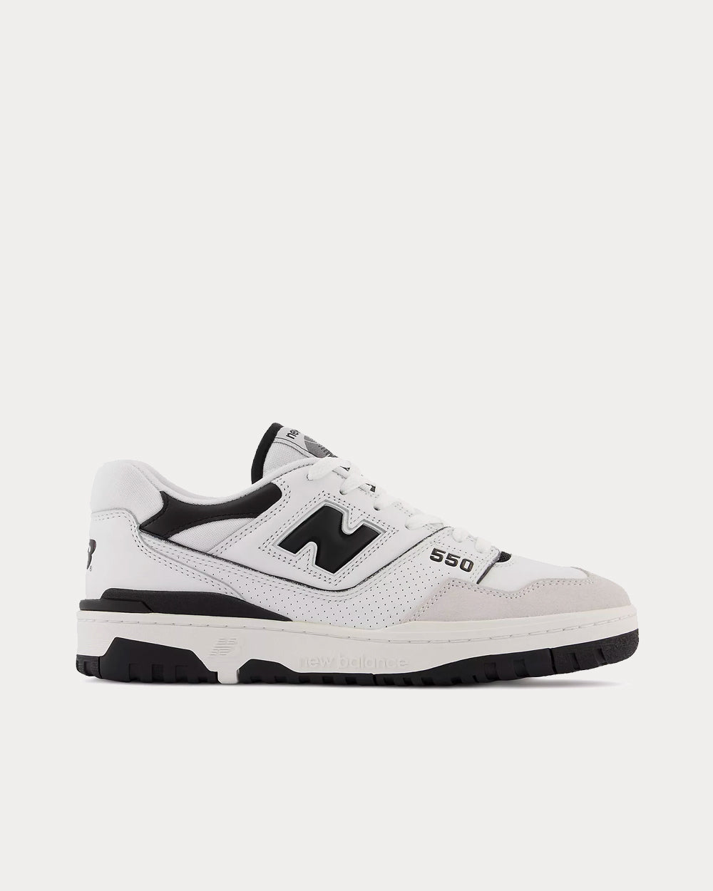 New Balance - 550 Sea Salt with Black Low Top Sneakers